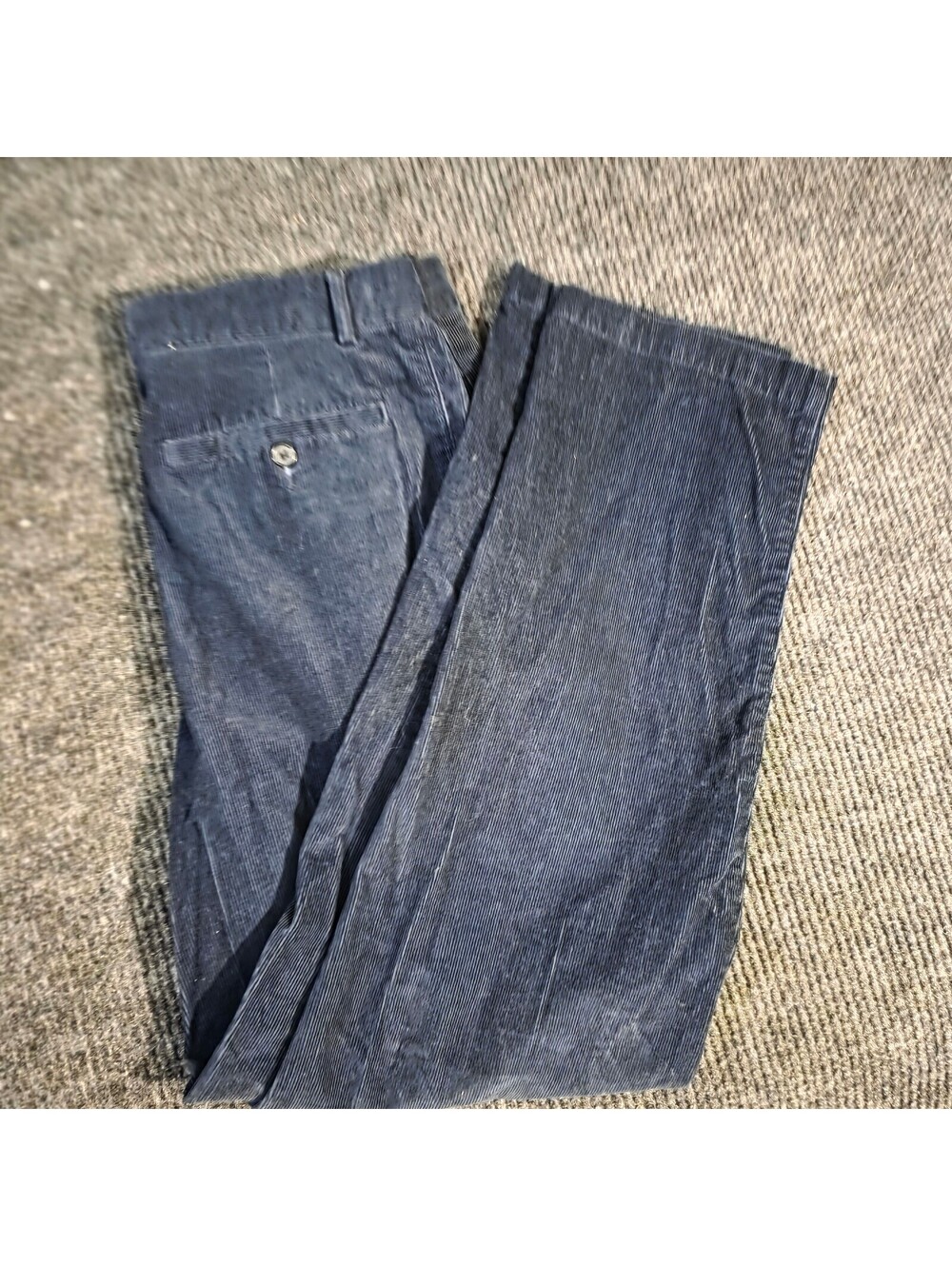 Structure Men's Navy Blue Corduroy Pants W33 L32 y2k